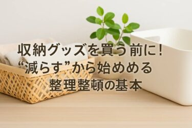 収納グッズを買う前に