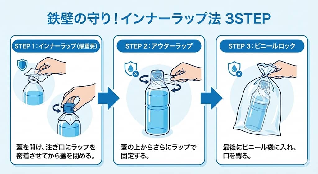 鉄壁の守り！インナーラップ法 3STEP